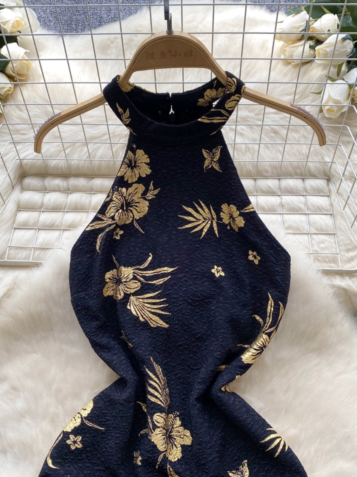 Verdant high rise qipao dress Q194 images